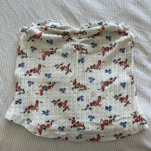 Floral urban outfitters tube top!